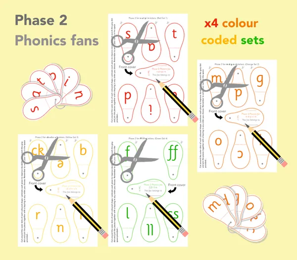 Phase 2 fans (x4 colour-coded sets)