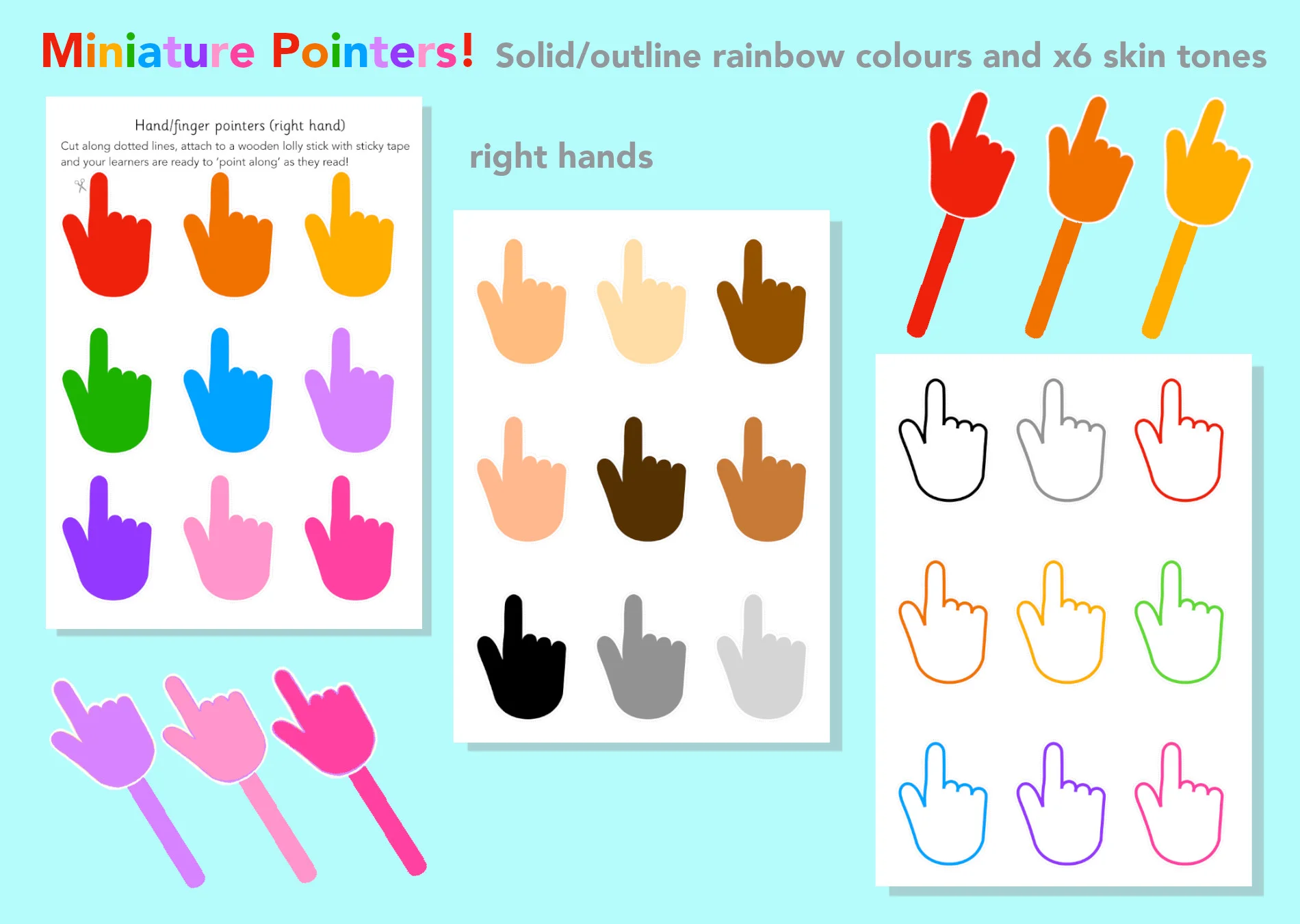 Pointers! Right hand/finger