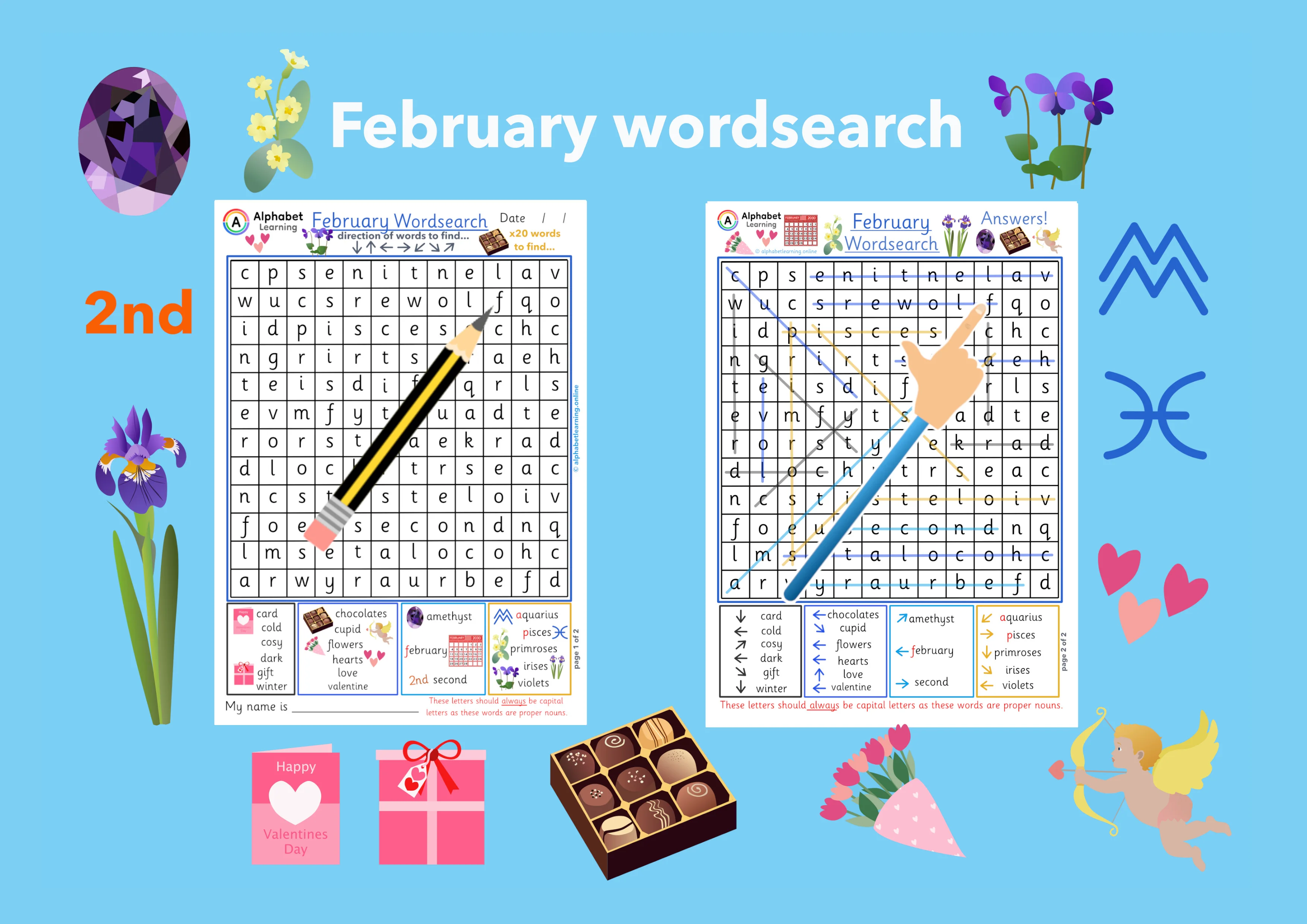 Wordsearch - February