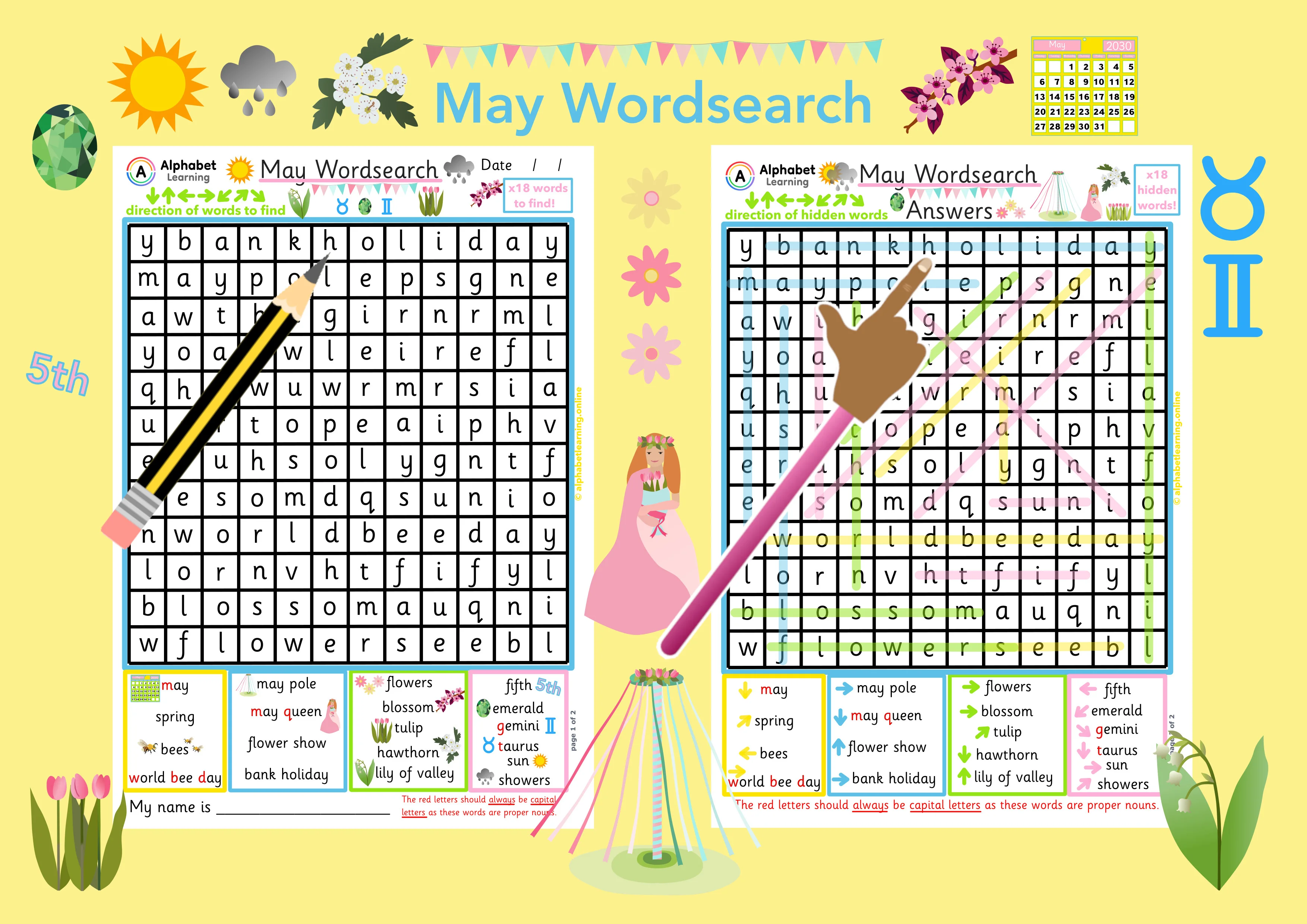 Wordsearch - May