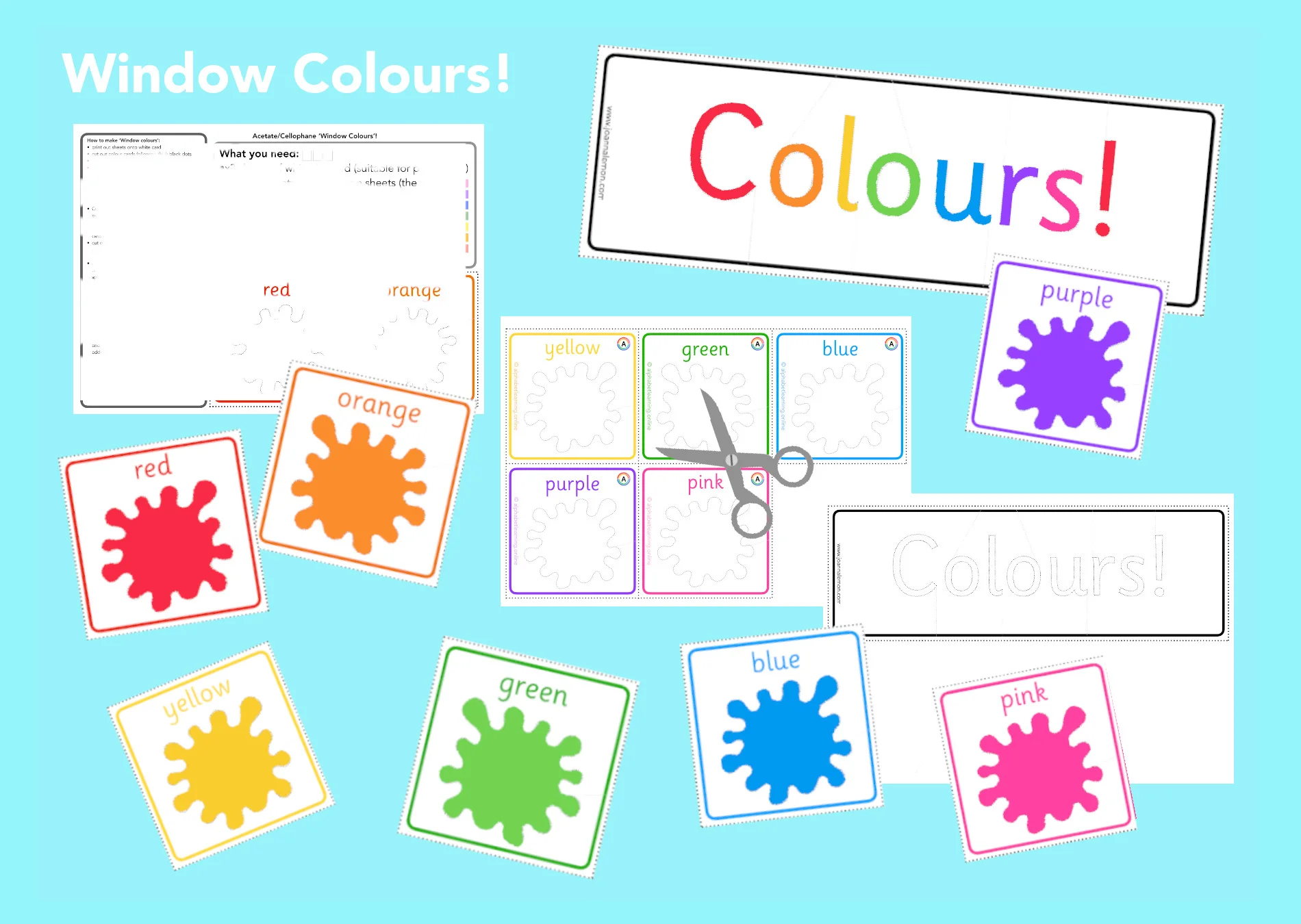 Colours for window display