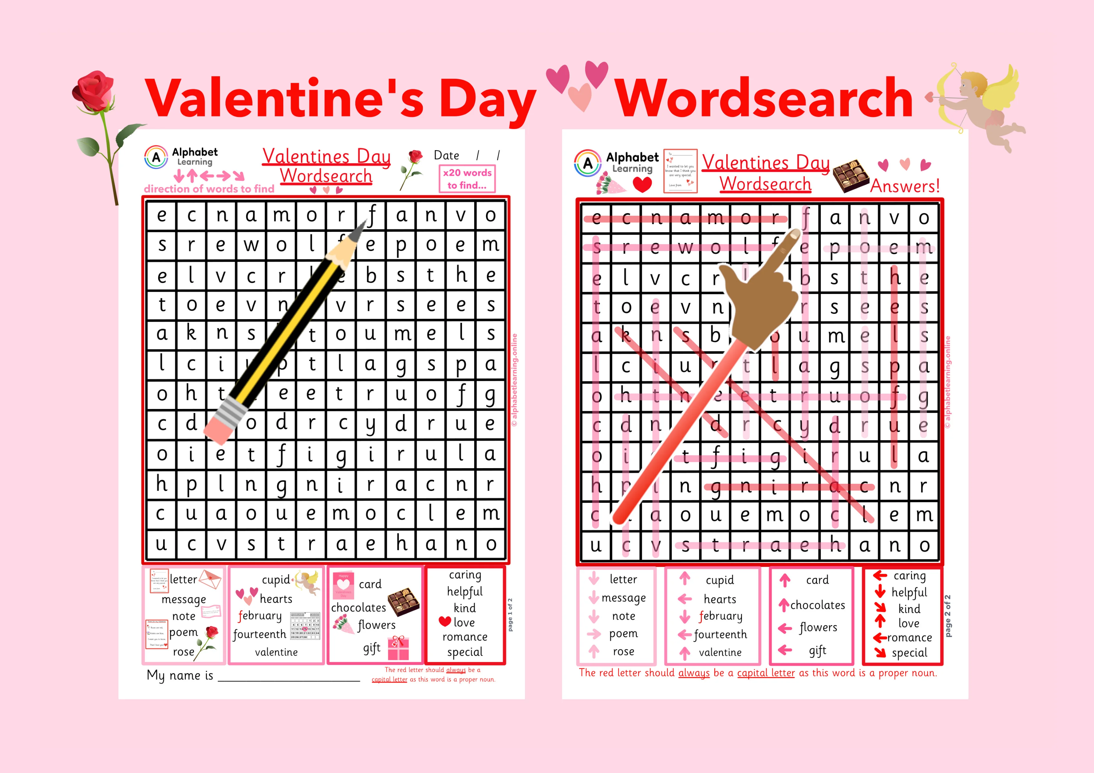 Wordsearch - Valentine's Day