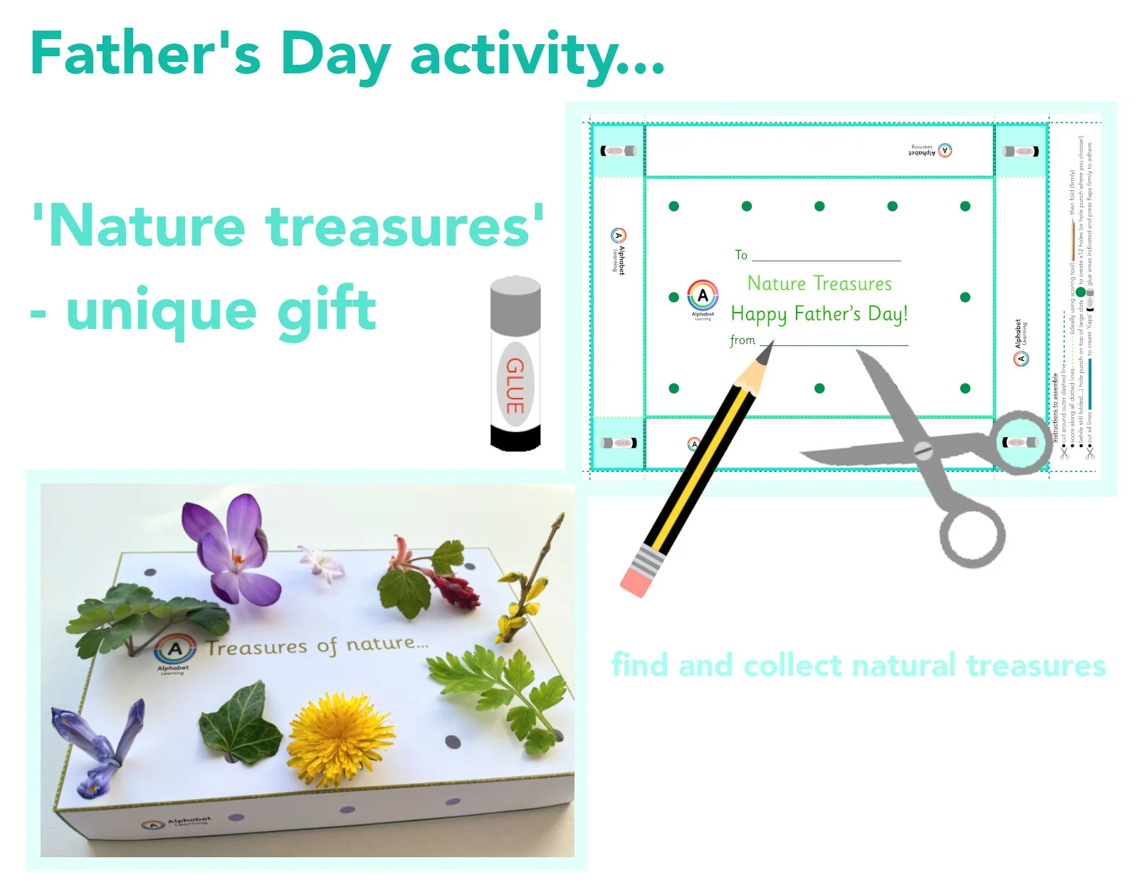Father's Day Nature Activity - collect nature treasures