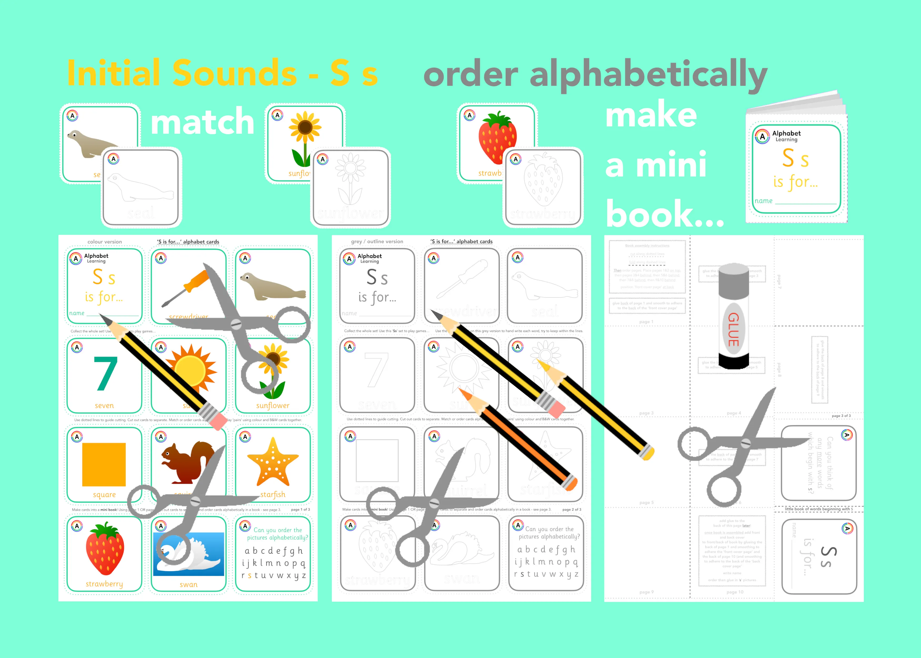 S is for... What begins with the letter 's'? main preview