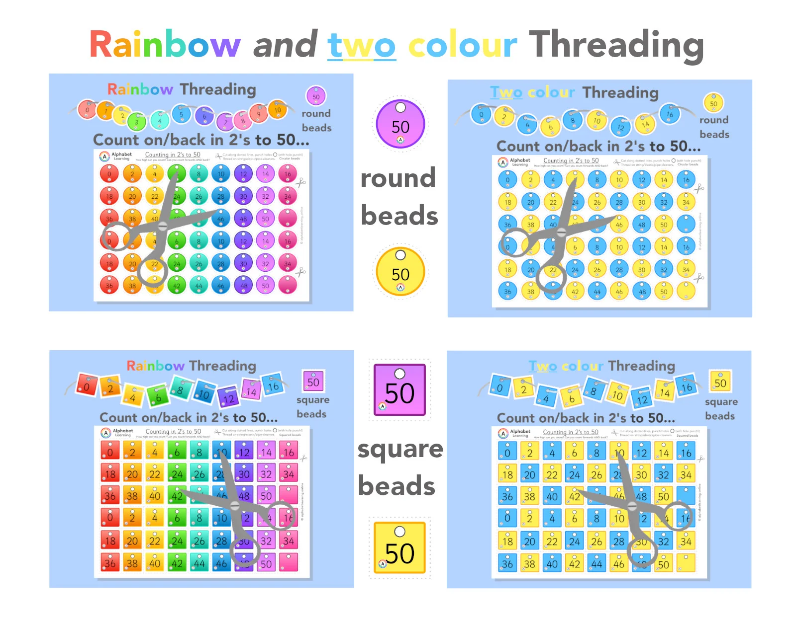 Threading Counting in 2s from 0 - 50 (and back)
