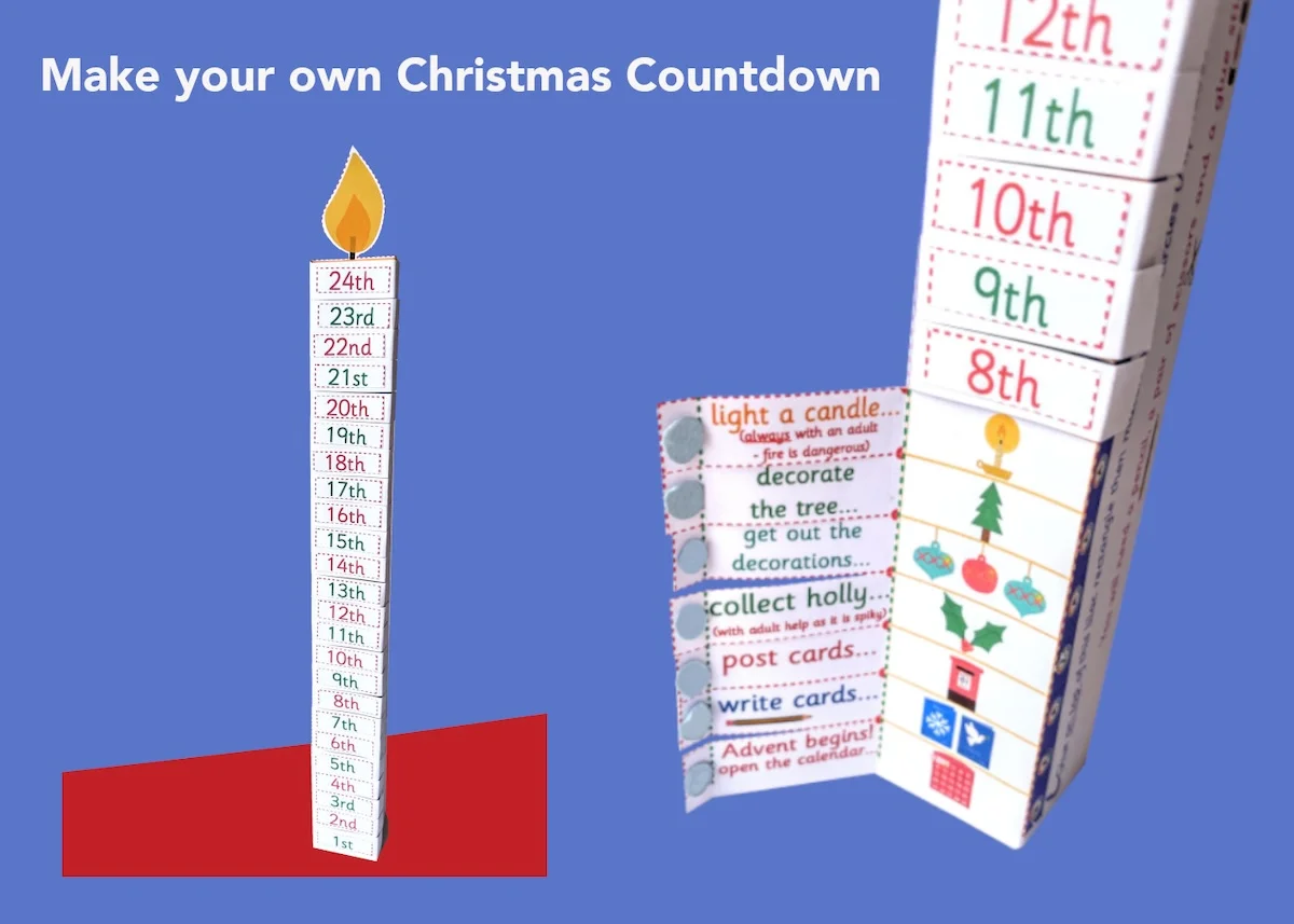 Christmas Countdown - Advent Calendar Candle