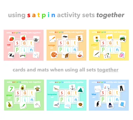 Satpin Phonics Resource: Full Set Jars, Matching Cards, and Grapheme Mats for EYFS and KS1 additional preview 1