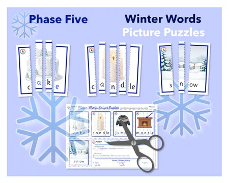 Winter Words Picture Puzzles (Phonics Phases 2 to 5) additional preview 4
