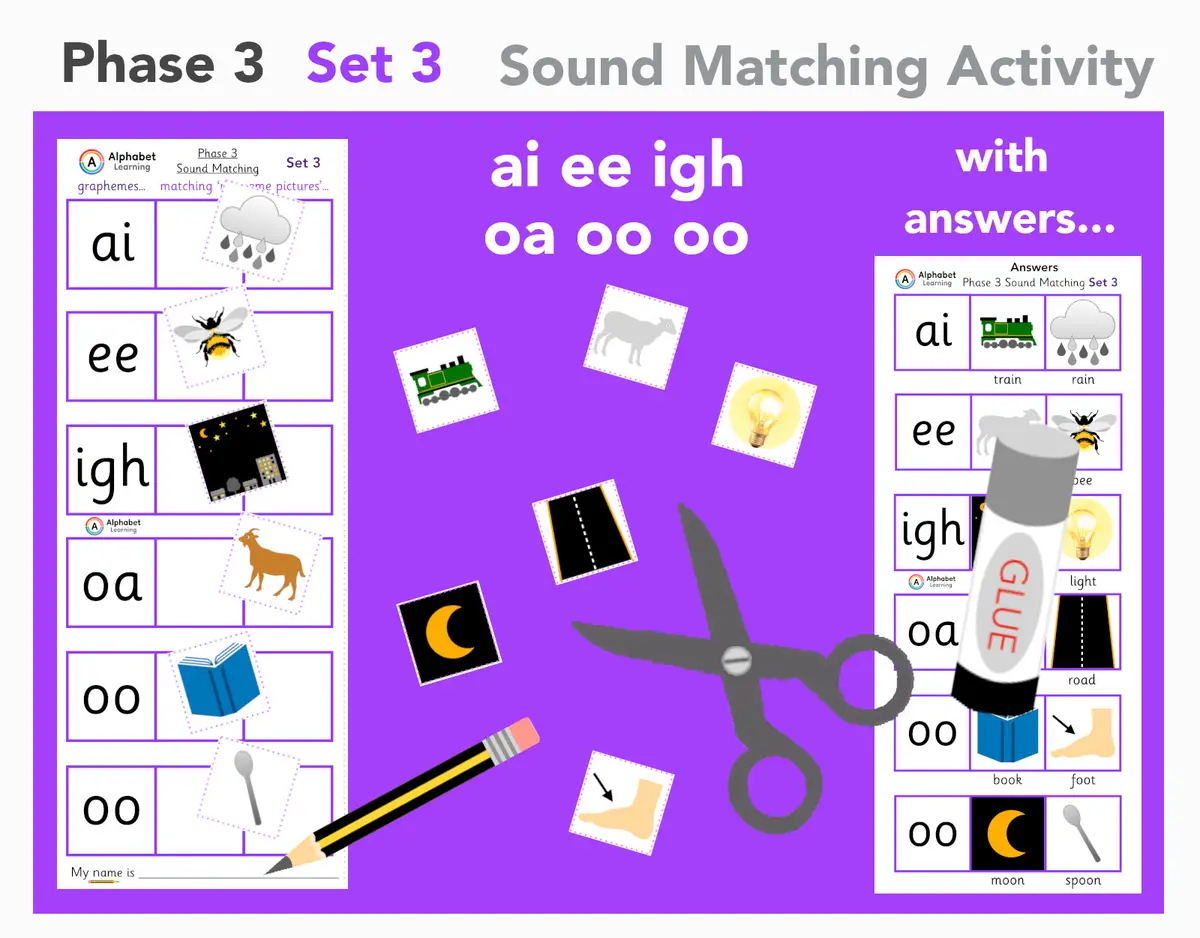 ai ee igh oa oo oo Phase 3 cut, match and stick (Set 3 of 5) main preview
