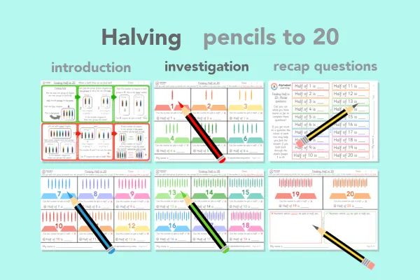 Investigating half (1-20) with recap questions