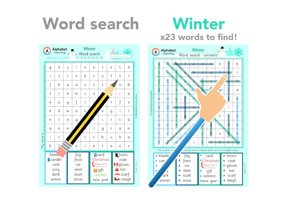 Wordsearch - Winter