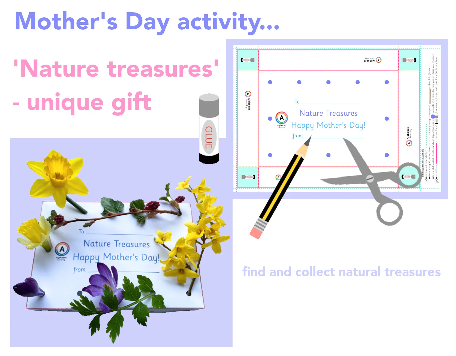 Mother's Day Nature Activity - collect nature treasures