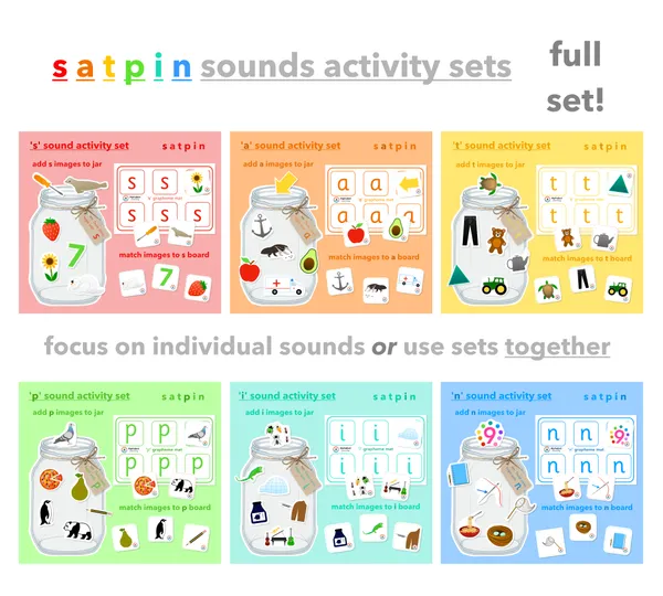 satpin Phase 2 jars: full set cards and mats