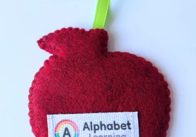 A is for... Apple Decoration or Keyring - Red Apples