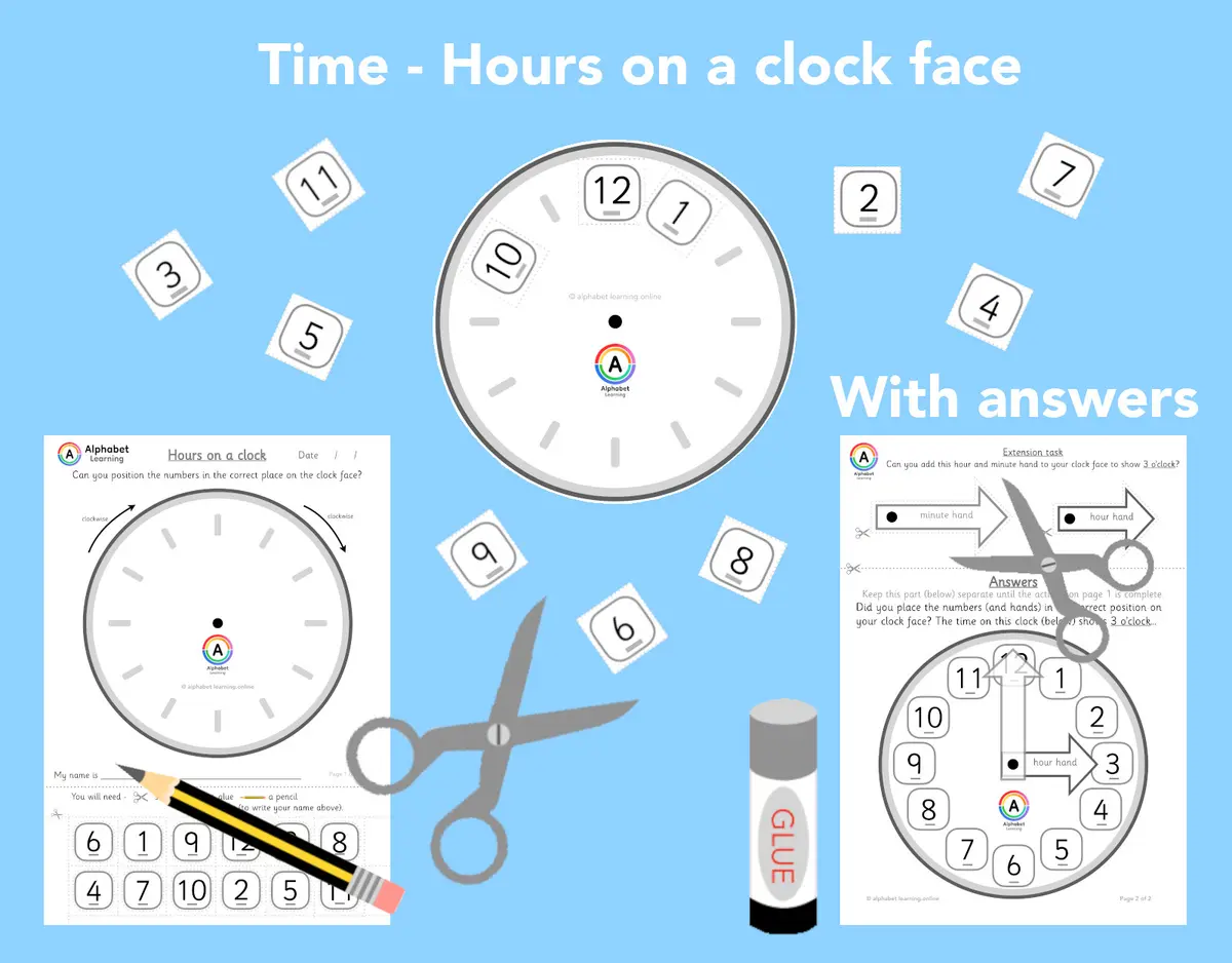 Time - Numbers on a clock main preview