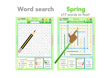 Wordsearches Seasons and Months of the Year (x5 included) additional preview 1