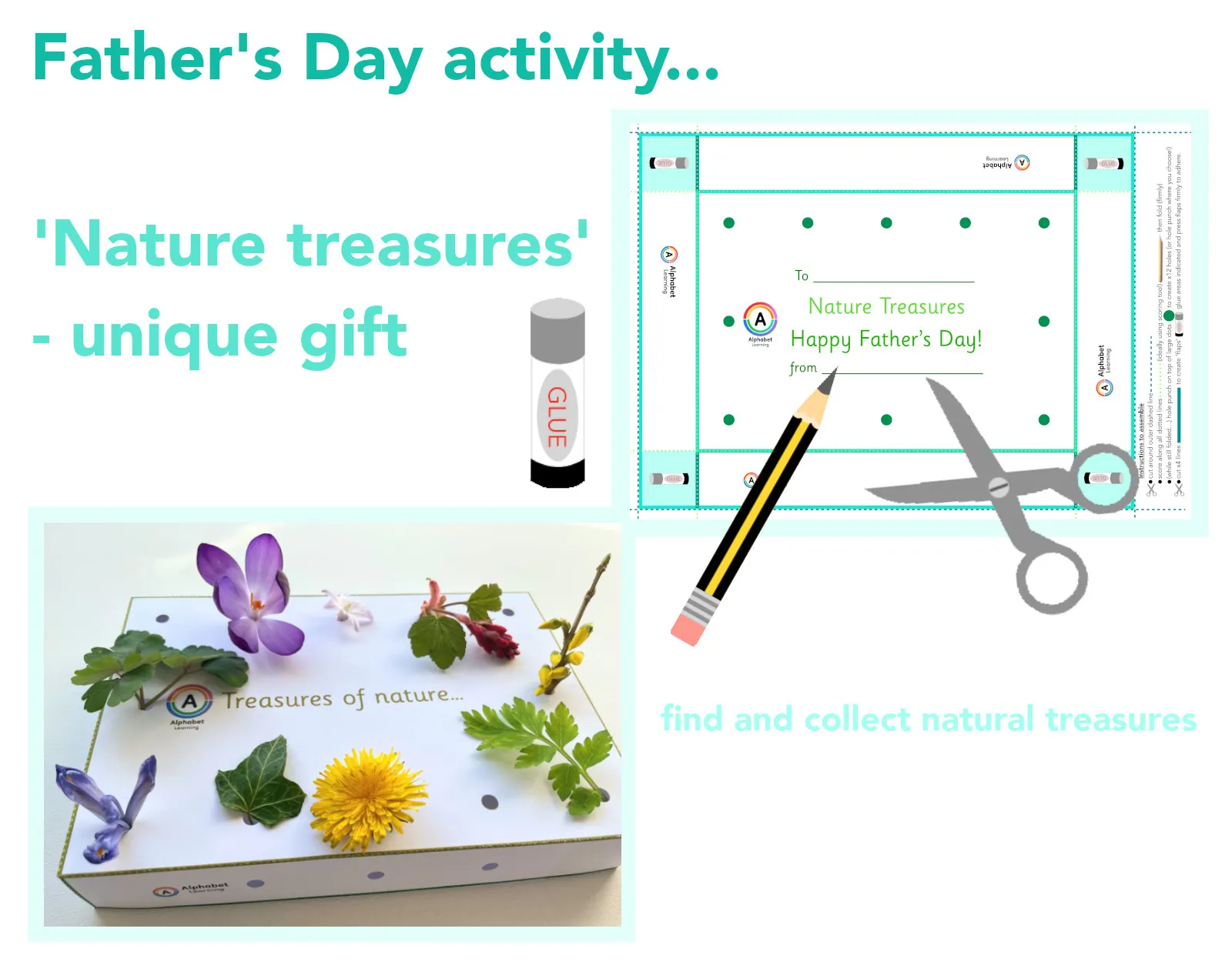 Father's Day Nature Activity - collect nature treasures main preview