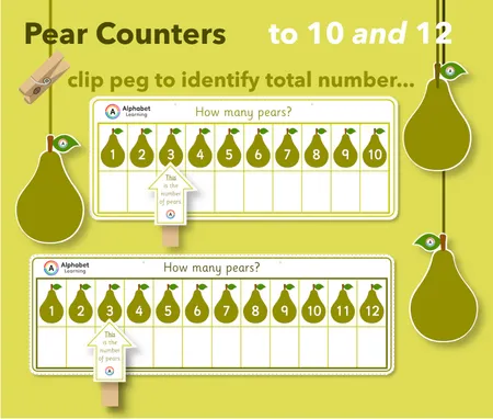 Counting Pears, using one-to-one correspondence additional preview 2