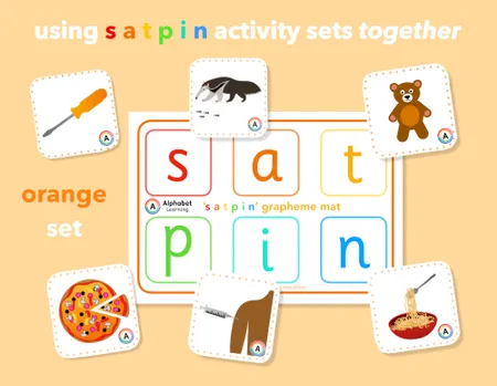 Satpin Phonics Resource: Initial Letter A Jars, Matching Cards, and Grapheme Mats for EYFS and KS1 additional preview 1