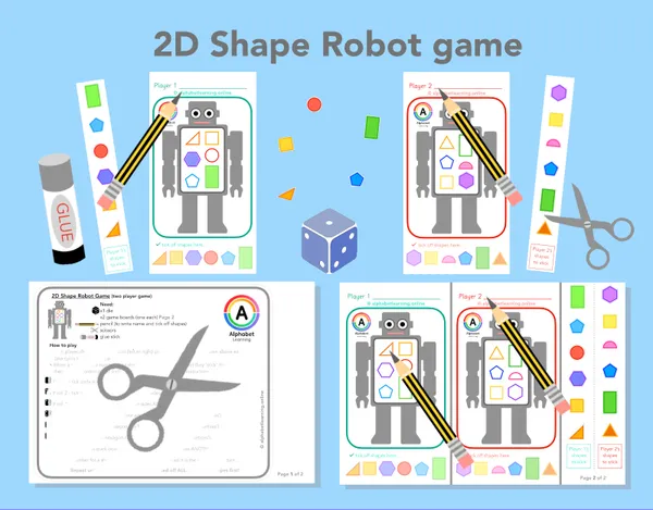 Shapes - Robot Game (2D Shapes)