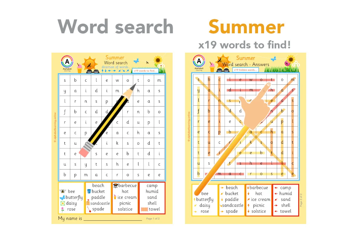 Wordsearch - Summer