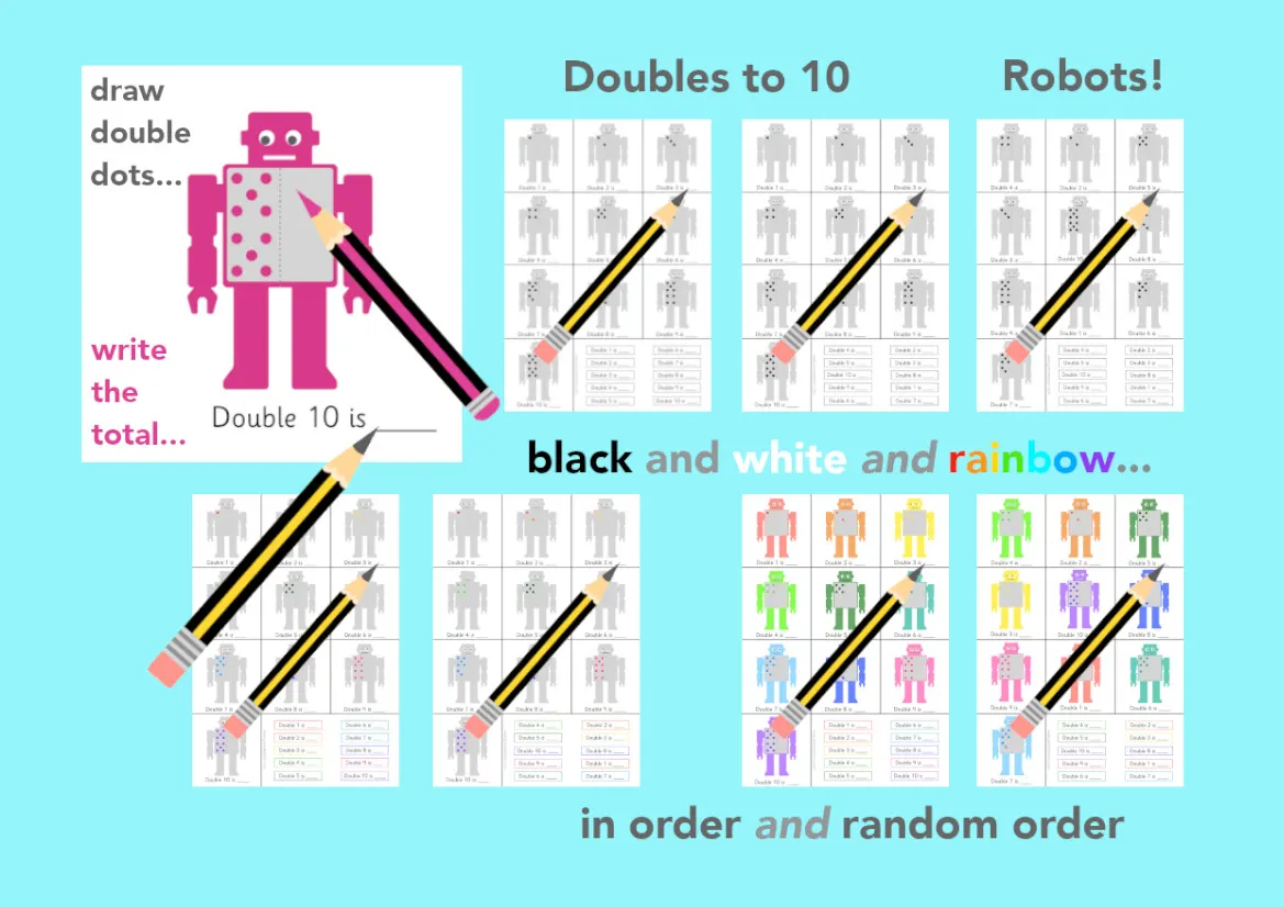 Doubles to 10 Robots (with recap questions) main preview