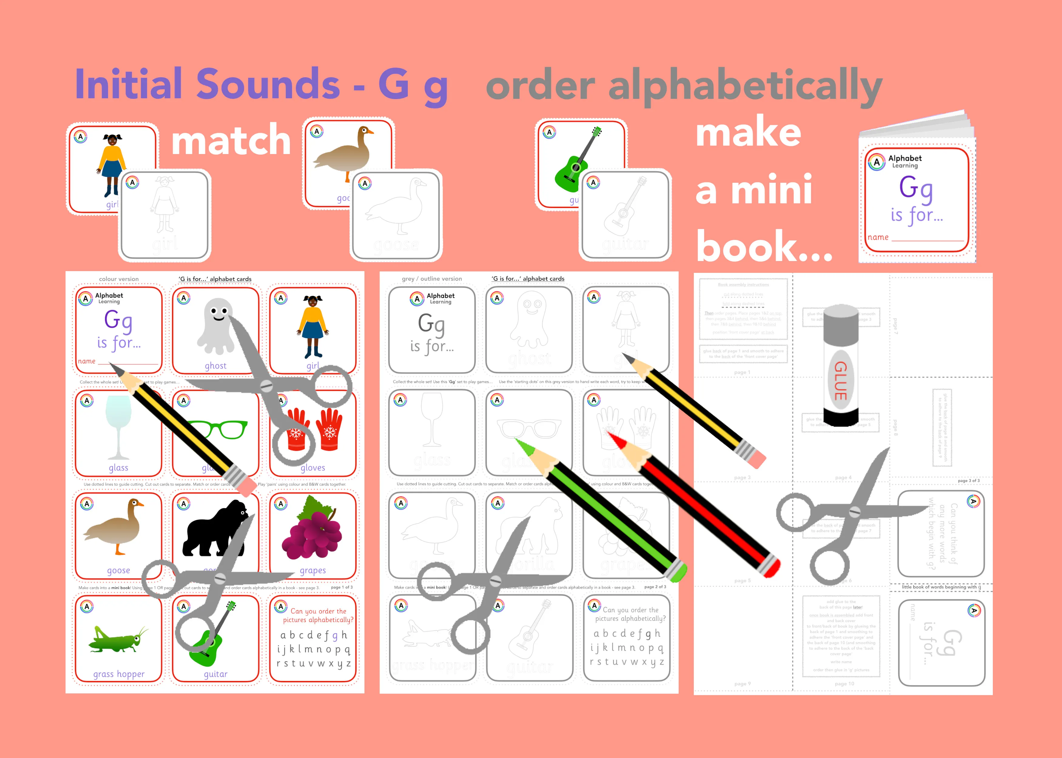 G is for... What begins with the letter 'g'? main preview