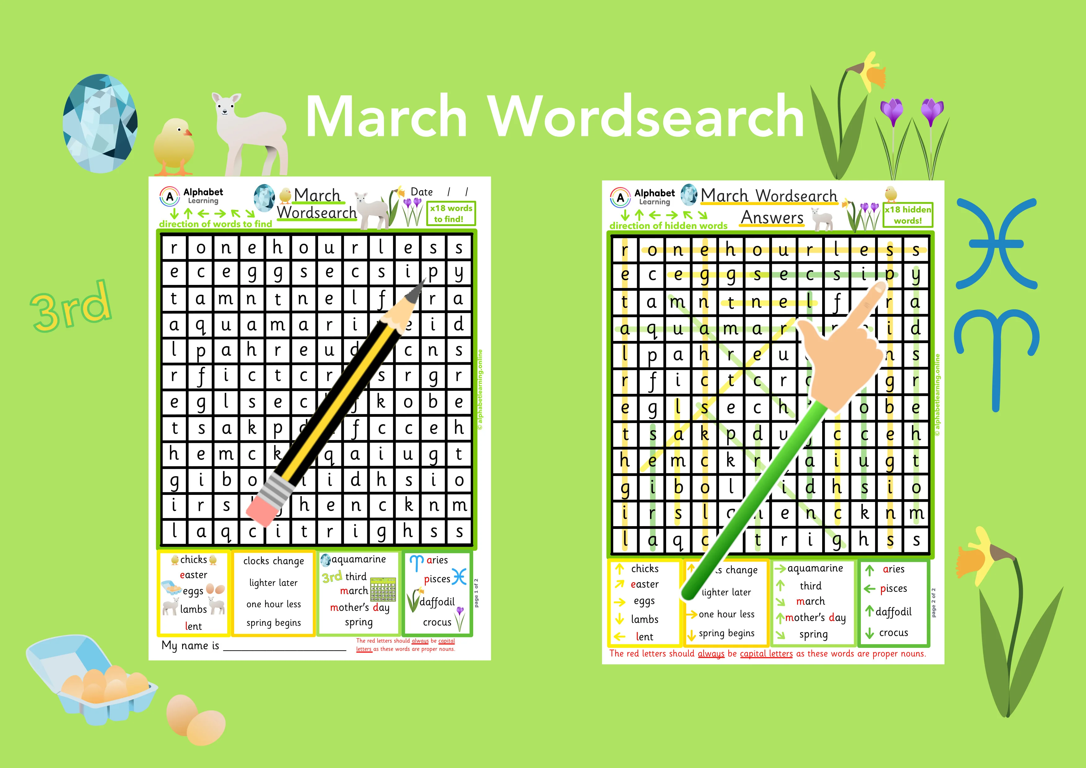 Wordsearch - March
