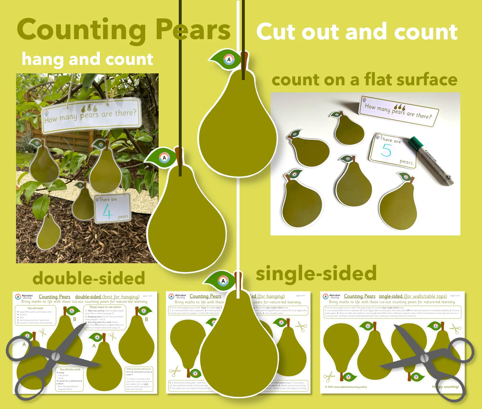 Counting Pears, using one-to-one correspondence
