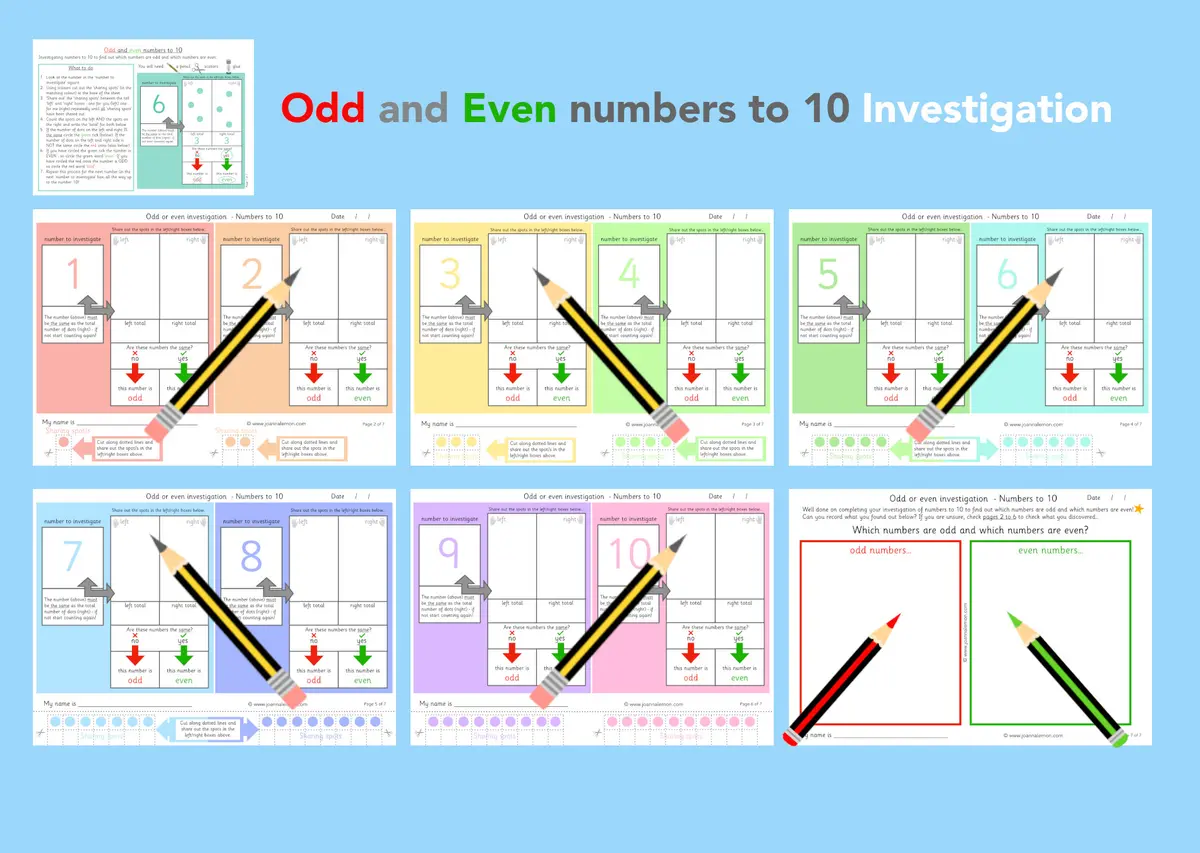 Odd Even number investigation (to 10) main preview