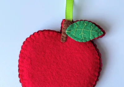 A is for... Apple Decoration or Keyring - Red Apples