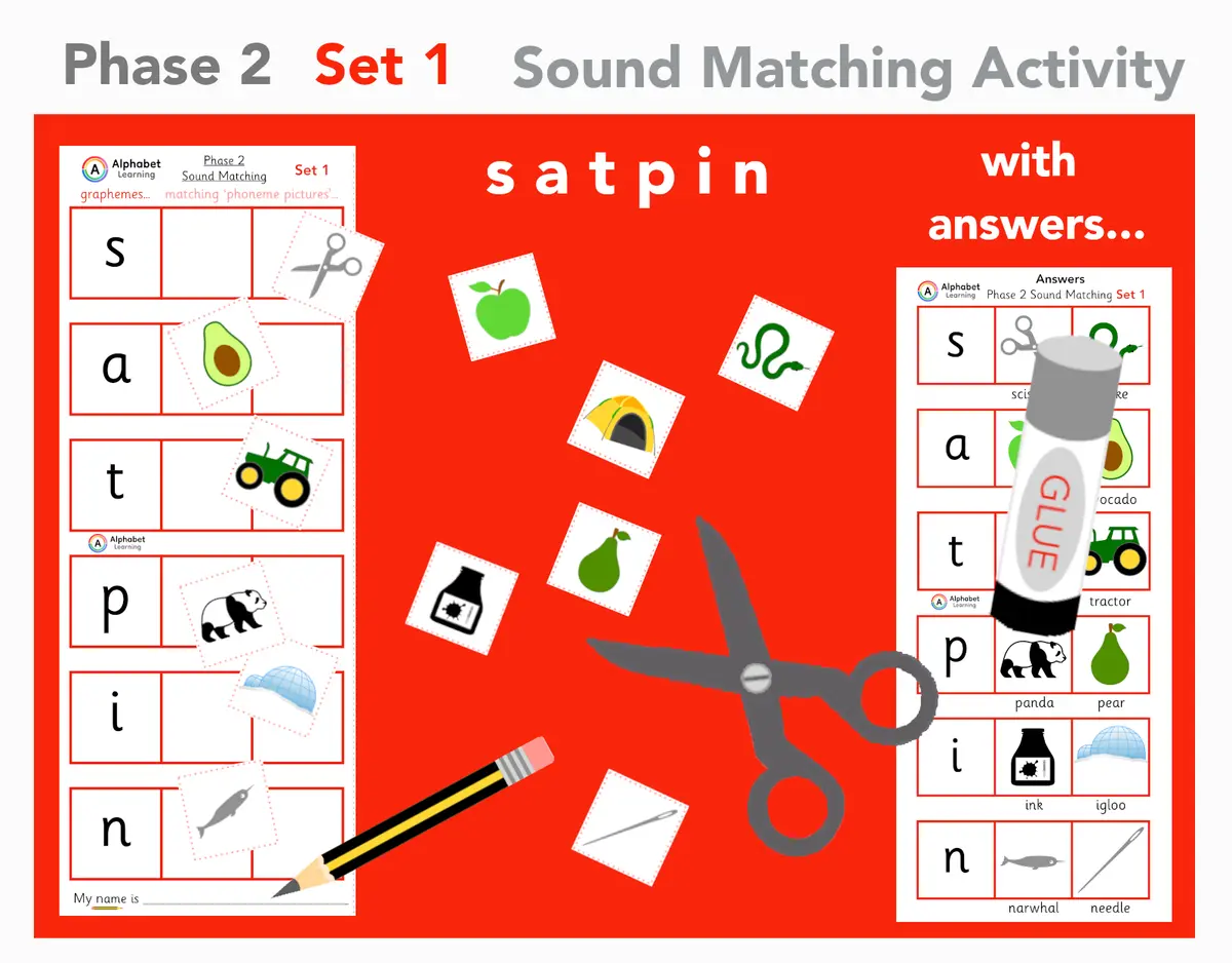 satpin Phase 2 cut, match and stick (Set 1 of 4) main preview