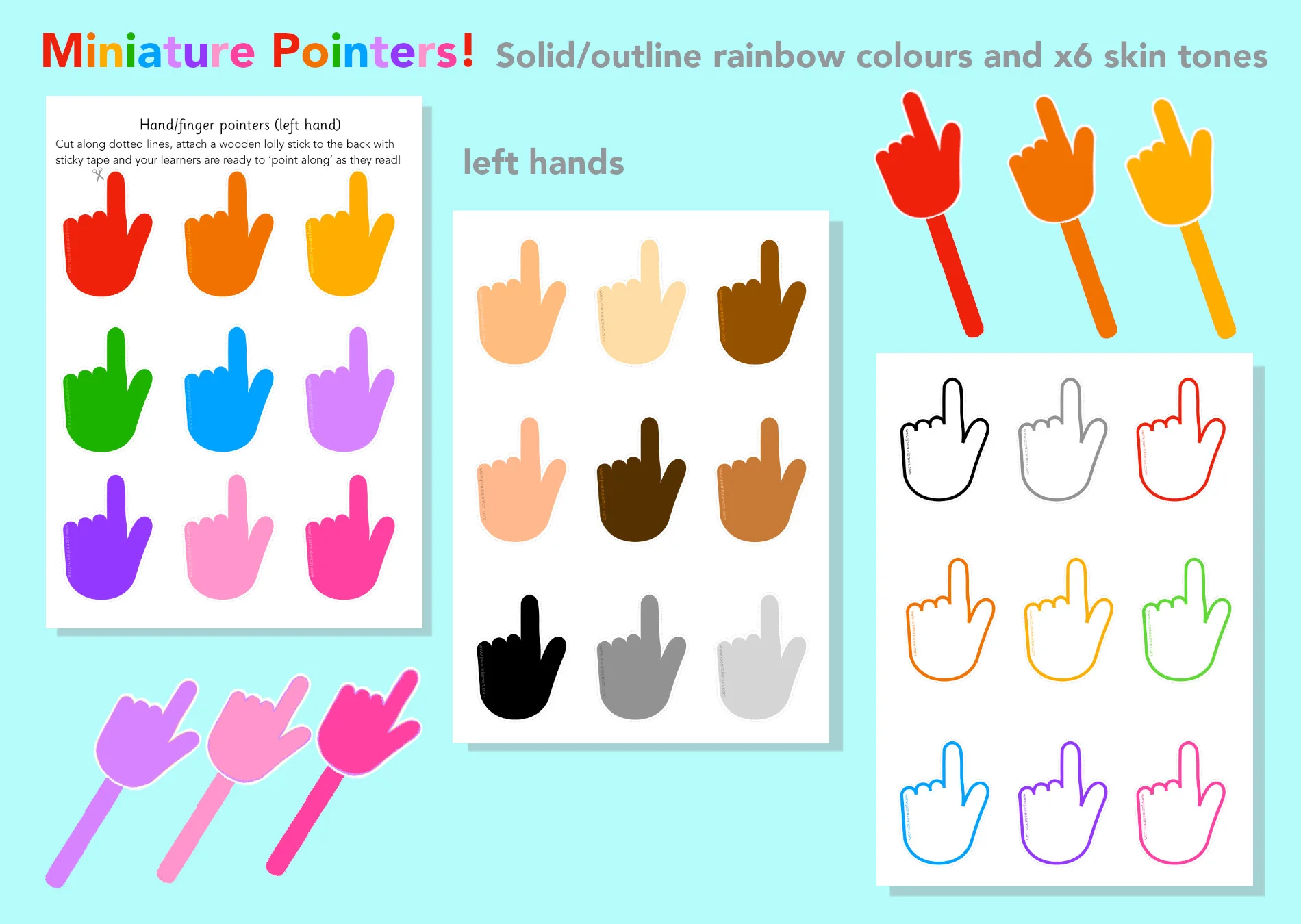 Pointers! Left hand/finger