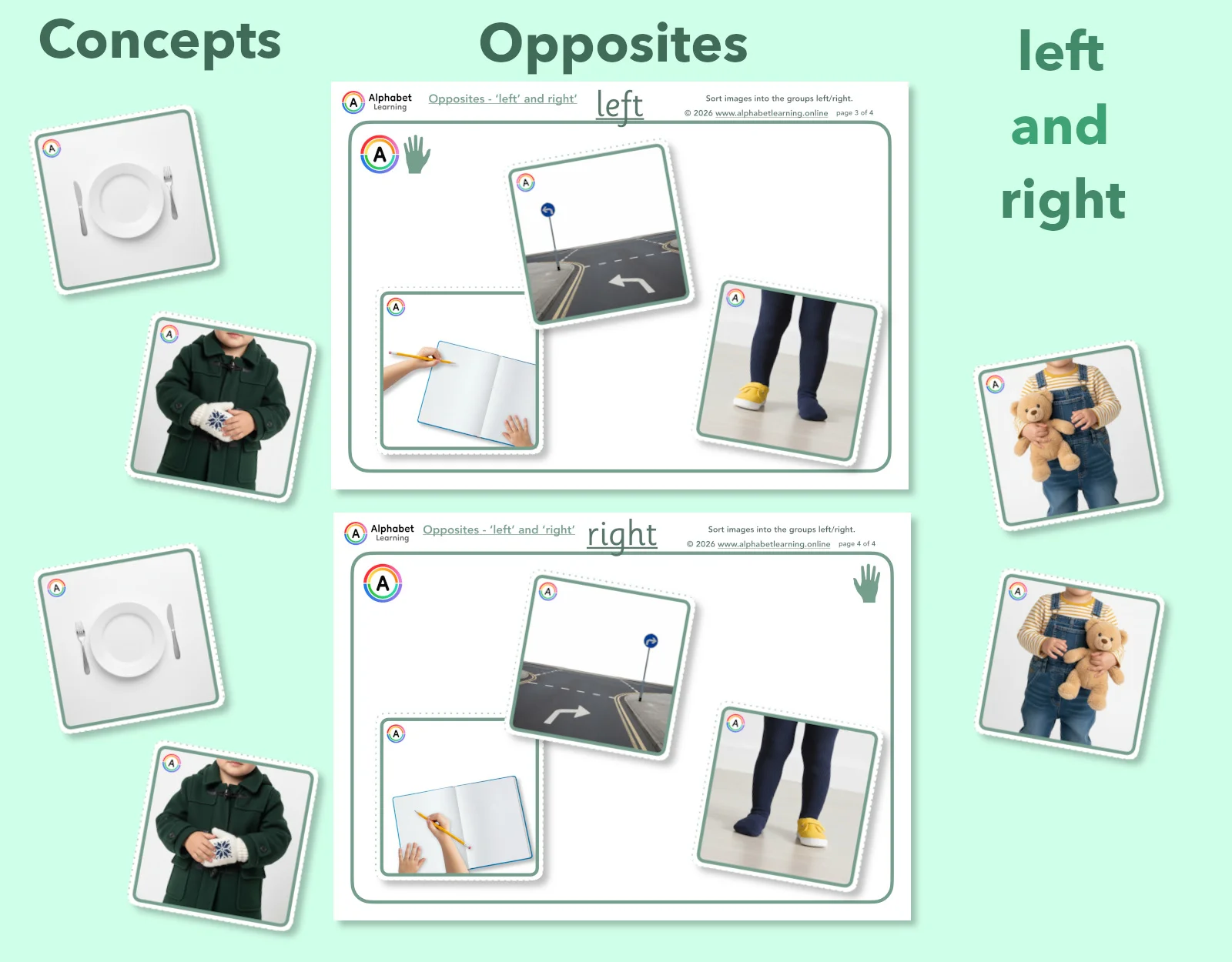 Exploring concepts Opposites Left and Right