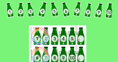 Ten Green Bottles Count and order to 10