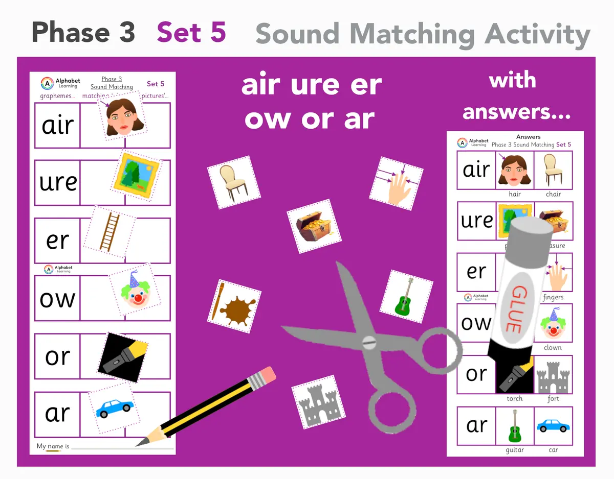 air ure er ow or ar Phase 3 cut, match and stick (Set 5 of 5) main preview