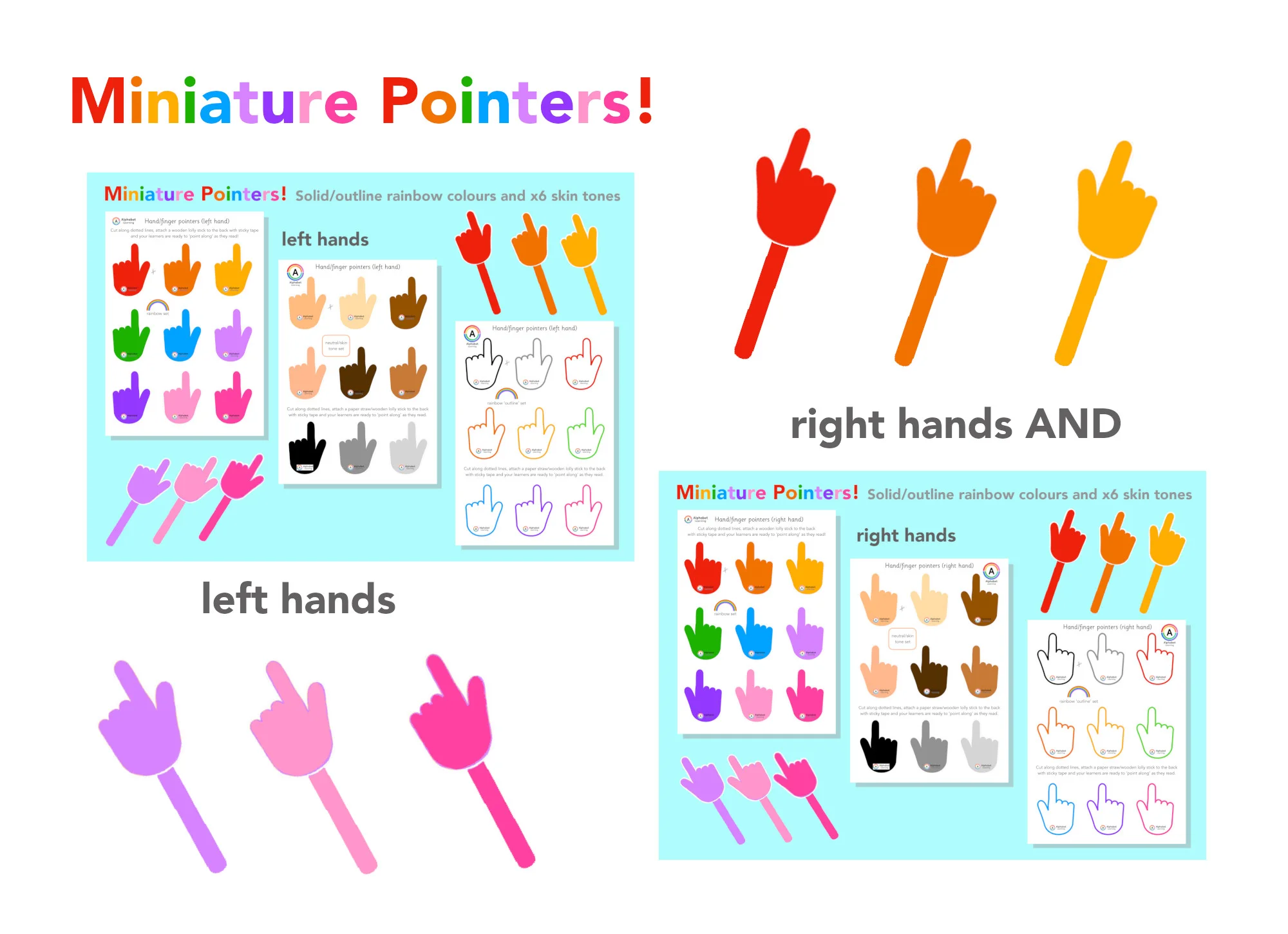 Pointers! Left AND right hands/fingers