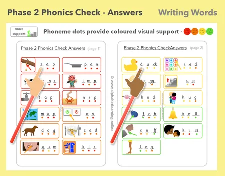 Phase 2 Phonics Check - Writing CVC Words (Differentiated) additional preview 2