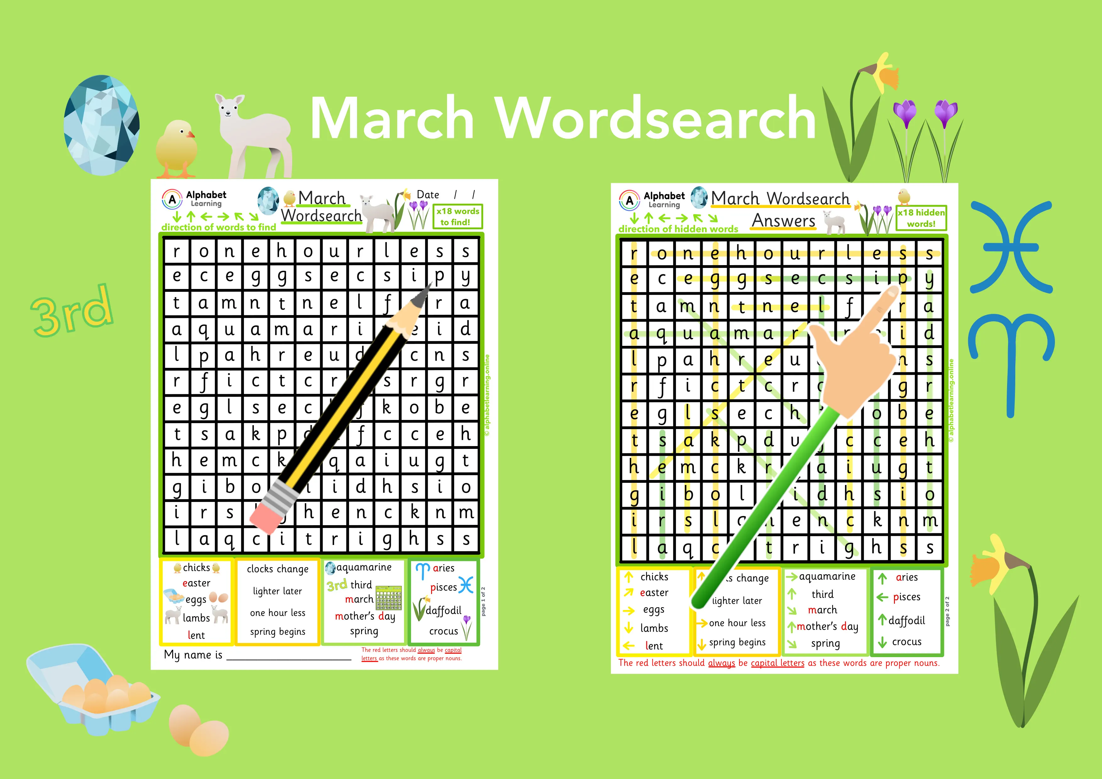 Wordsearch - March main preview
