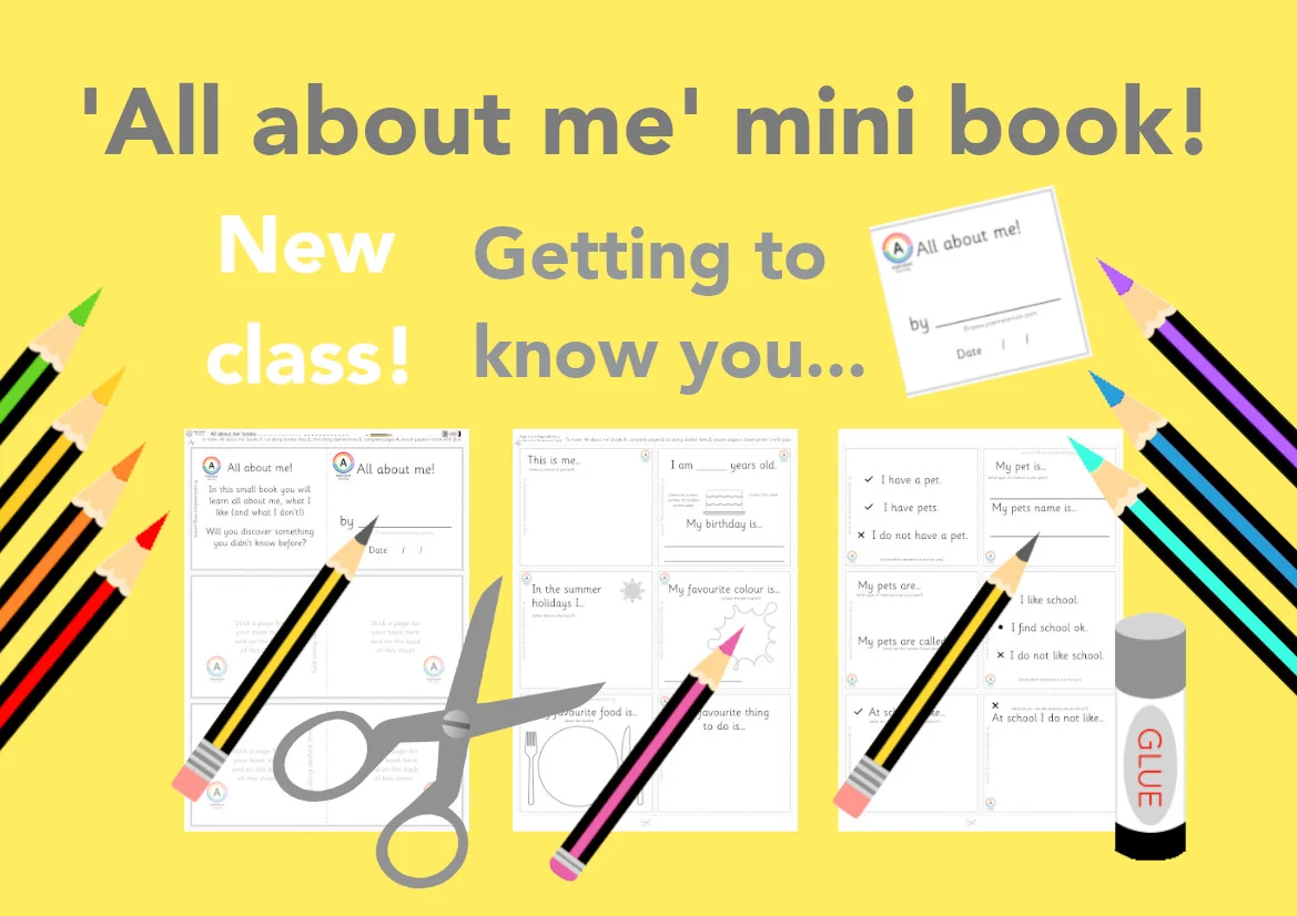 Making 'All about me' mini book - New class!