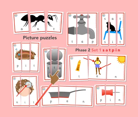 Phonics Phase 2 Picture (CVC word) Puzzles (x2 sets) additional preview 1