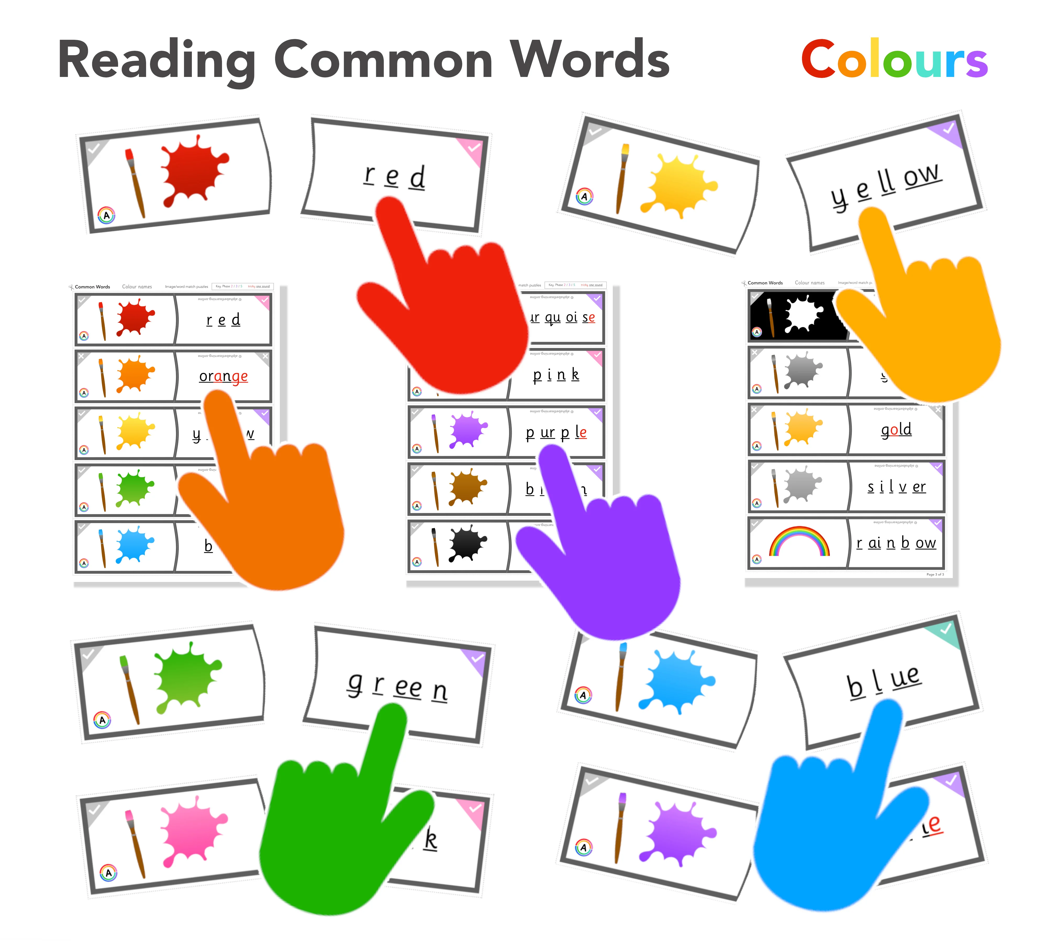Colour names - Match and read