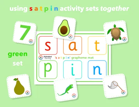 Satpin Phonics Resource: Initial Letter P Jars, Matching Cards, and Grapheme Mats for EYFS and KS1 additional preview 1