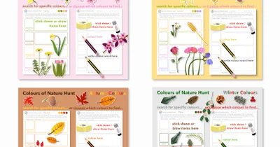 Nature Walk in ALL Seasons Colour Scavenger Hunt | EYFS & KS1 Activity