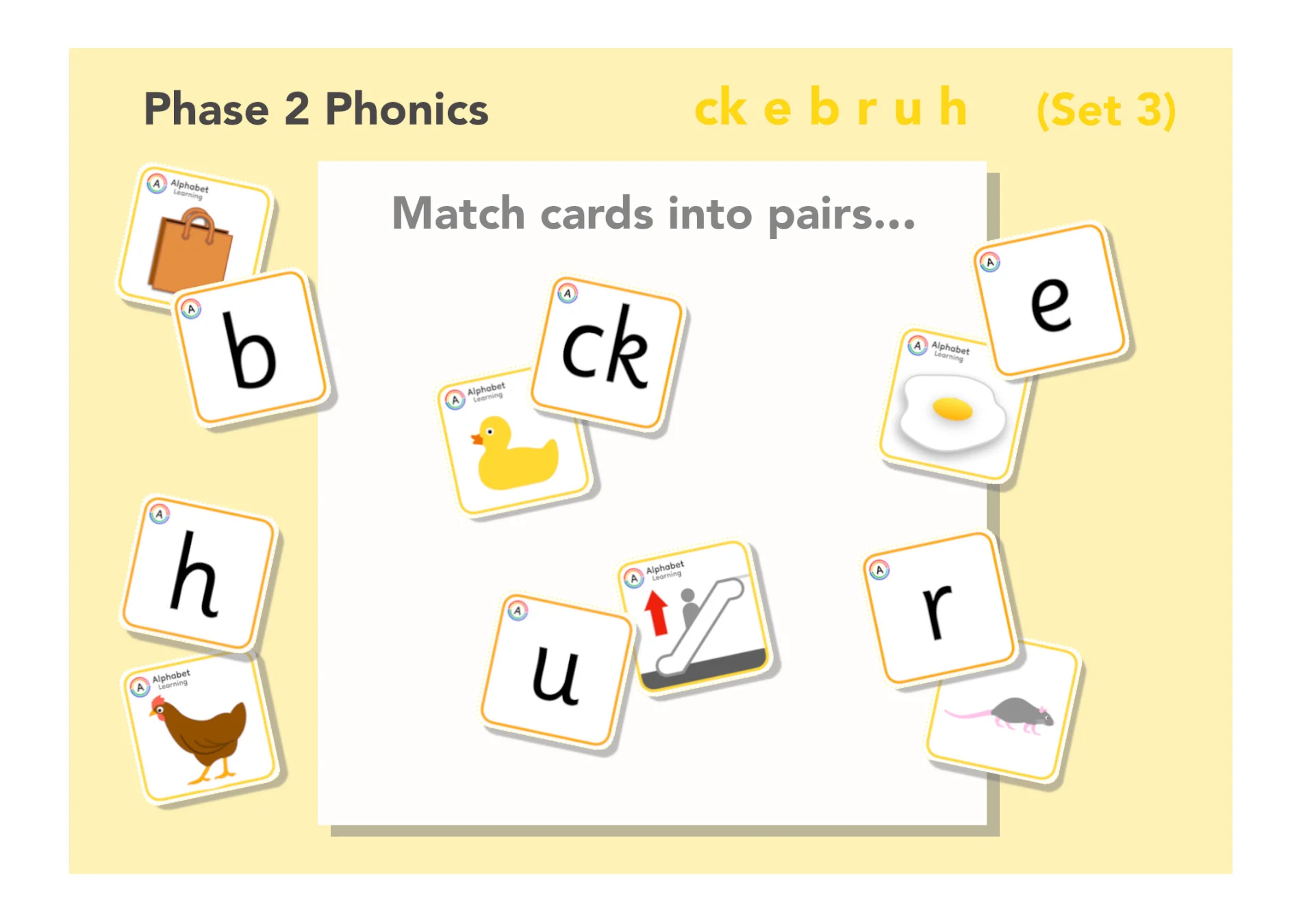 Phase 2  Letter/picture match cards (with answers) Set 3