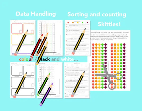 Skittles Data Handling Investigation: Count, Sort, and Create a Bar Chart