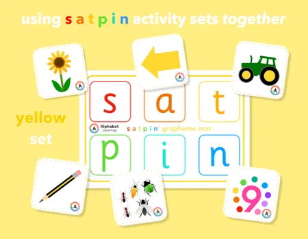 Satpin Phonics Resource: Initial Letter T Jars, Matching Cards, and Grapheme Mats for EYFS and KS1 additional preview 1