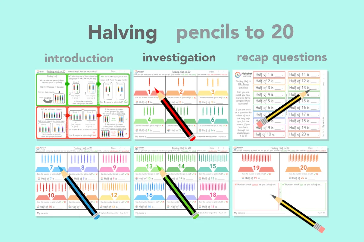 Investigating half (1-20) with recap questions