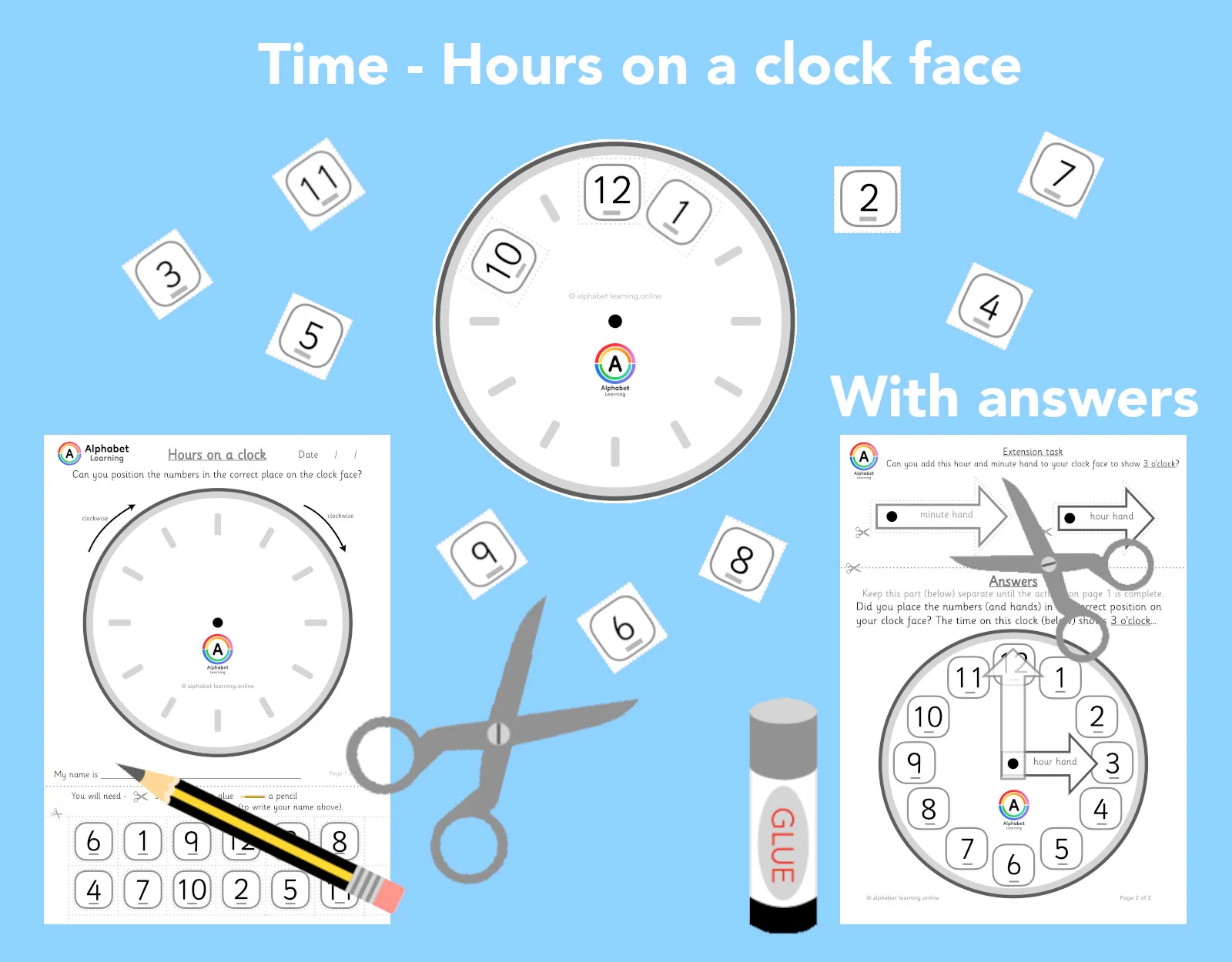 Time - Numbers on a clock