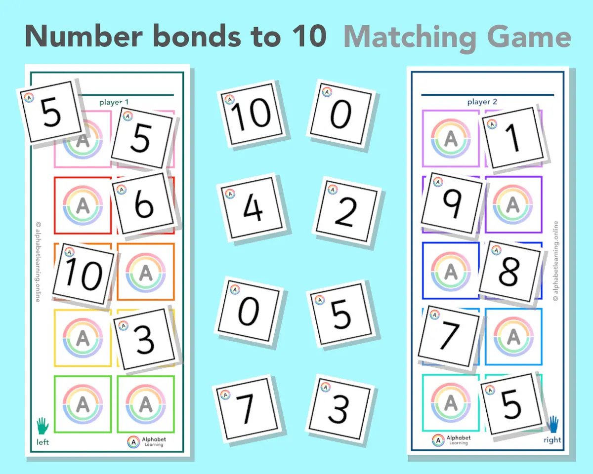 Number bonds to 10 (Two player Game) main preview